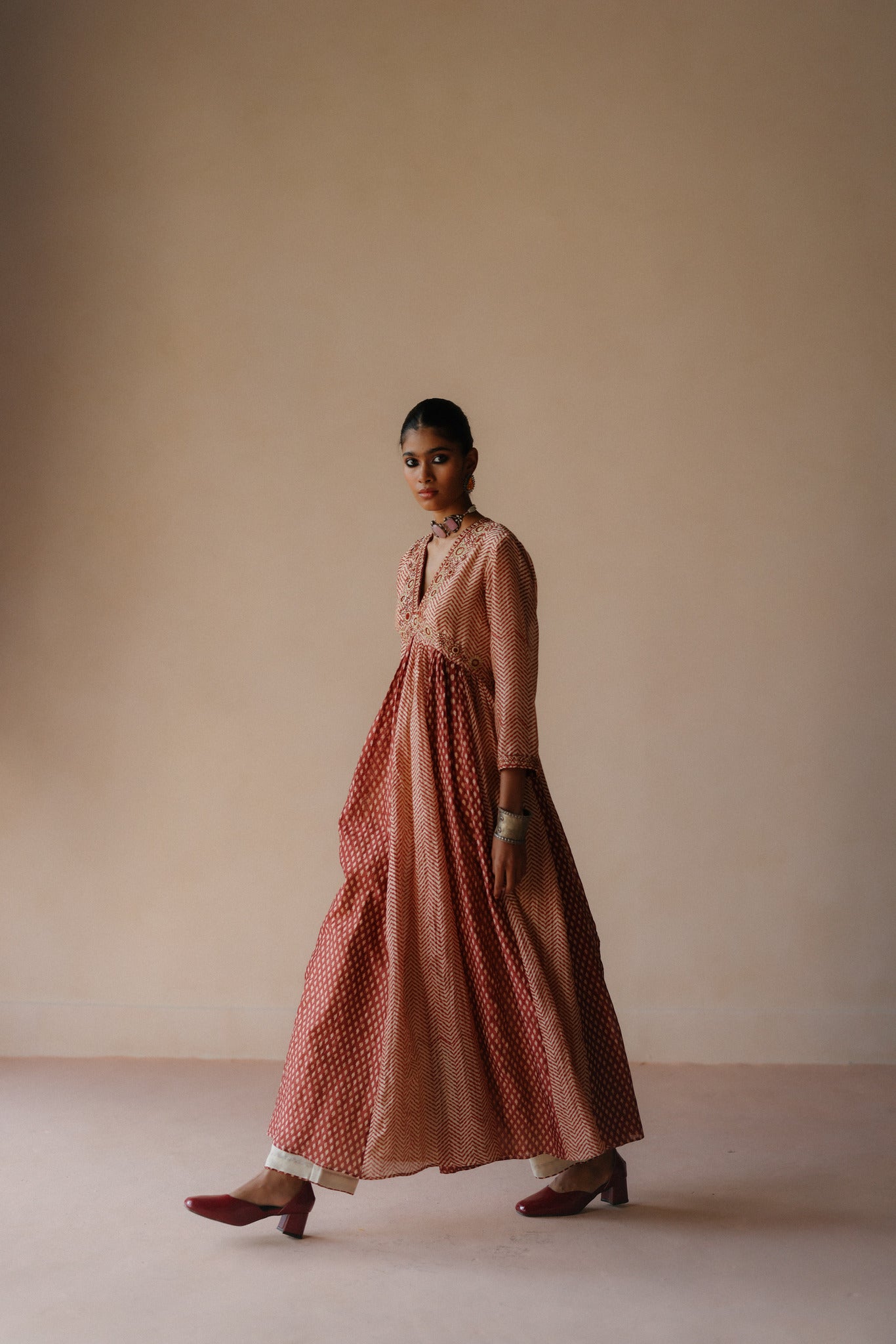 ZigZag Anarkali Set