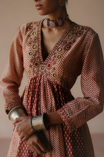 ZigZag Anarkali Set