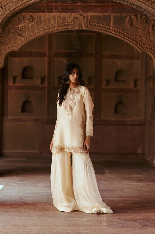 Ivory Sharara Set
